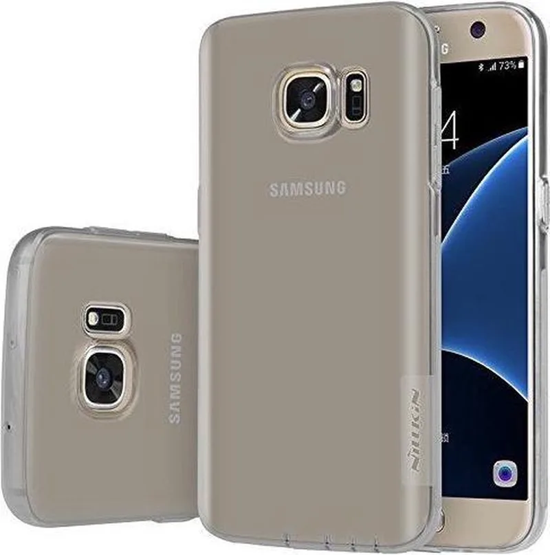 Nature TPU Case voor de Samsung Galaxy S7 - Grey de Nillkin en Transparent – photo produit