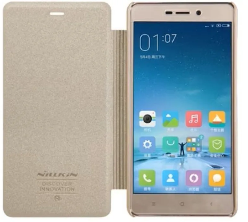 New Sparkle Book Caser voor Xiaomi Redmi 3 Pro - Goud by Nillkin in Gold – product photo
