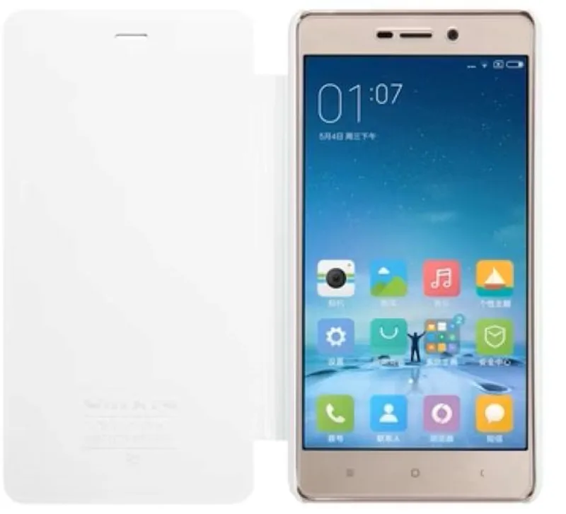 New Sparkle Book Caser voor Xiaomi Redmi 3 Pro by Nillkin in White – product photo