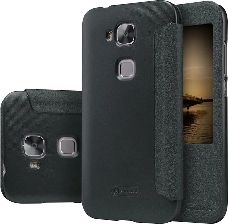 New Sparkle View Book Case voor Huawei G8 by Nillkin in Black – product photo