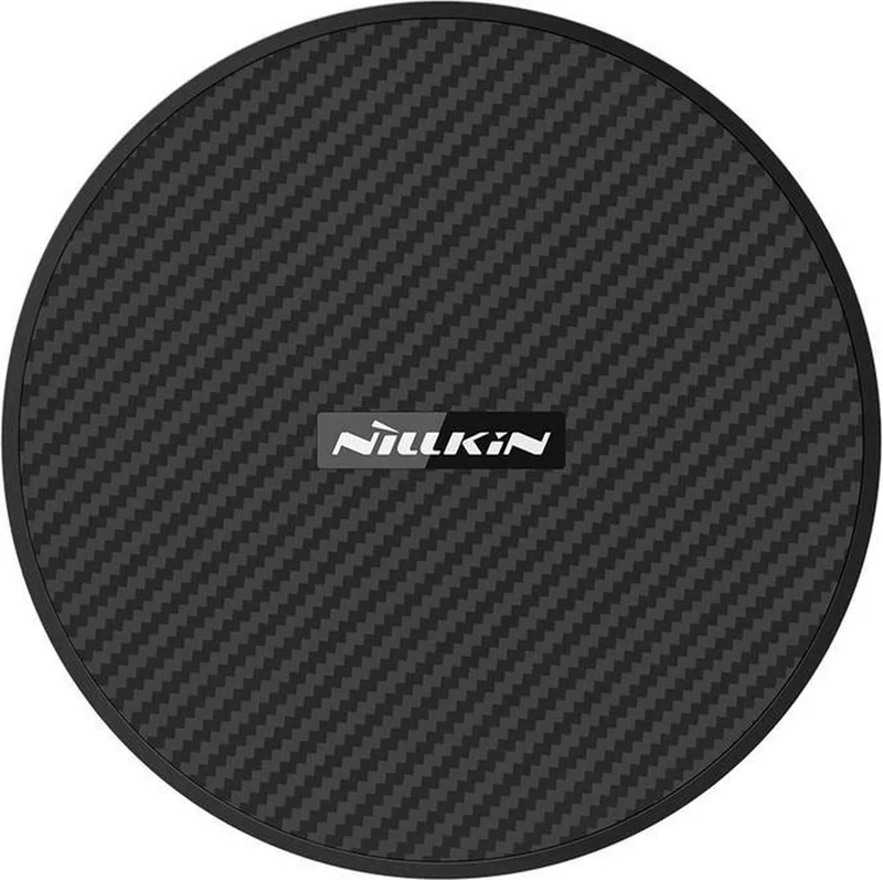 Power Flash Fast Wireless Charger 15W Carbon Fiber fra Nillkin i Sort – produktbillede