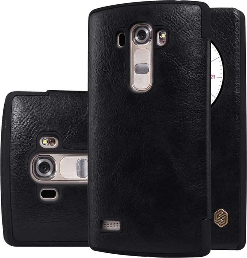 Qin Leather slim booktype met venster LG G4 S by Nillkin in Black – product photo