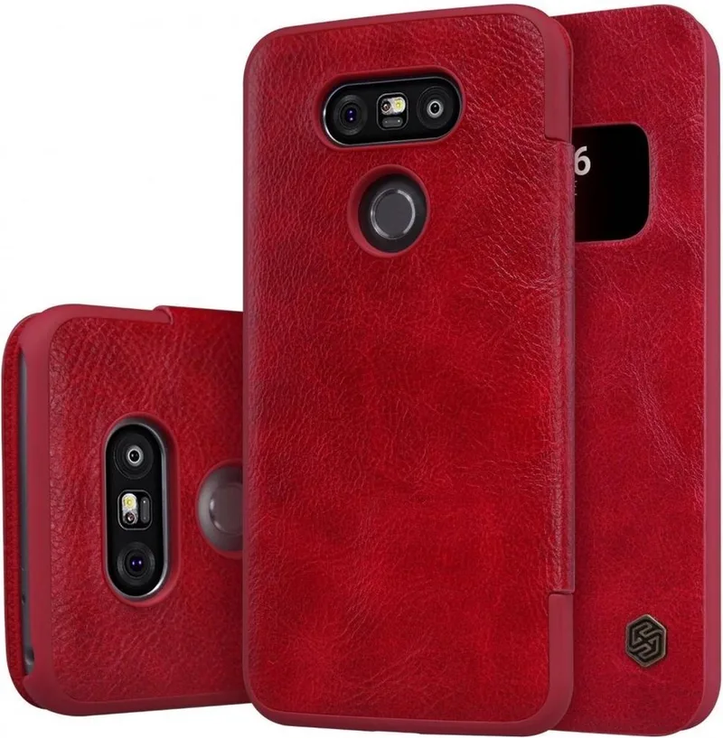 Qin Series Leather Case LG G5 - Red von Nillkin in Rot – Produktfoto