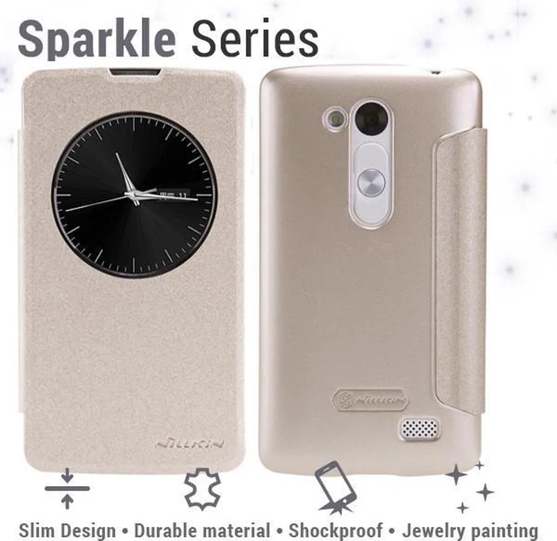 Quick Circle Case LG L Fino - Sparkle Series Gold de Nillkin en Or – photo produit