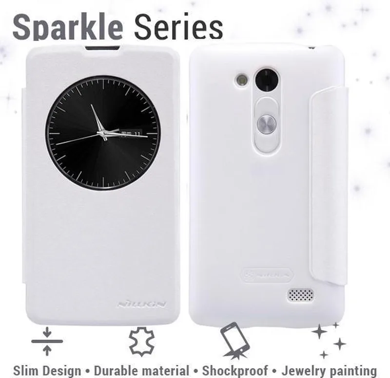 Quick Circle Case LG L Fino (Sparkle Series White) van Nillkin in Wit – productfoto
