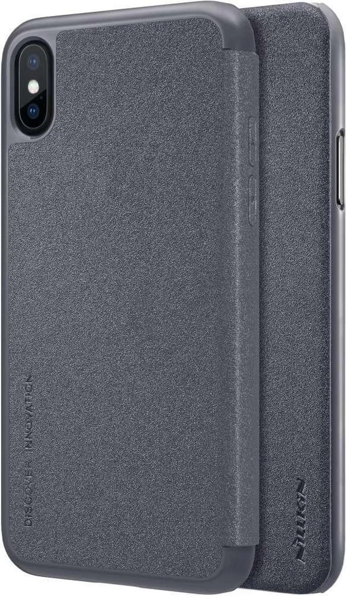 Sparkle Lederen Case Apple iPhone X / XS från Nillkin i Svart – produktbild