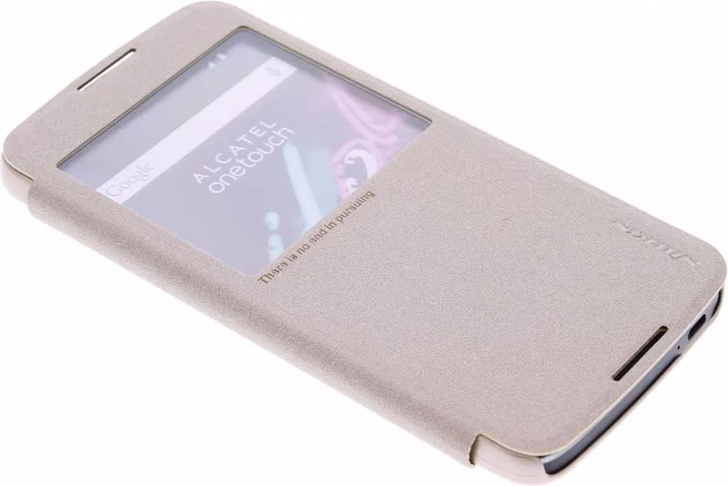 Sparkle slim booktype Alcatel One Touch Idol 3 5.5 by Nillkin in Gold – product photo