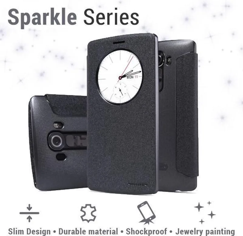 Sparkle slim booktype hoes LG G4 by Nillkin in Black – product photo