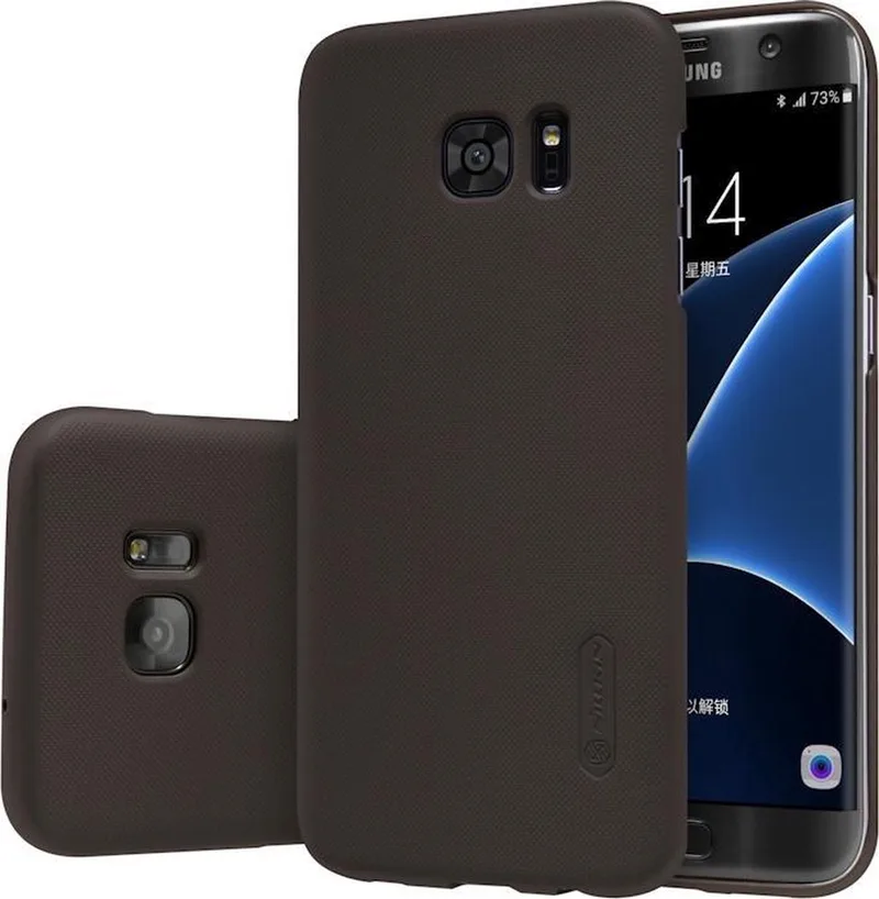 Super Frosted Back Cover - Geschikt voor Samsung Galaxy S7 Edge - Brown från Nillkin i Brun – produktbild