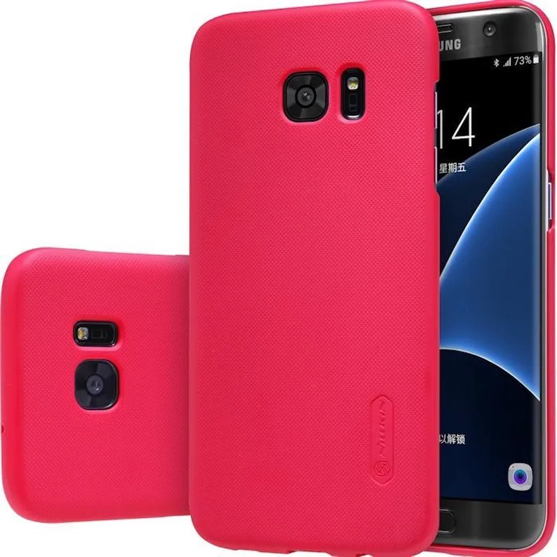 Super Frosted Back Cover - Geschikt voor Samsung Galaxy S7 Edge från Nillkin i Röd – produktbild