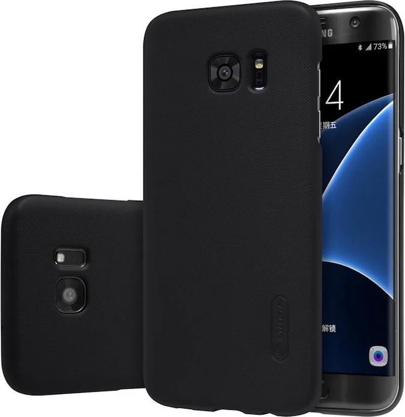 Super Frosted Back Cover - Geschikt voor Samsung Galaxy S7 Edge - Black från Nillkin i Svart – produktbild