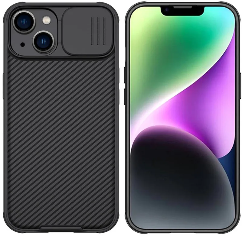 Telefoonhoesje geschikt voor Apple iPhone 14 Plus fra Nillkin i Sort – produktbillede
