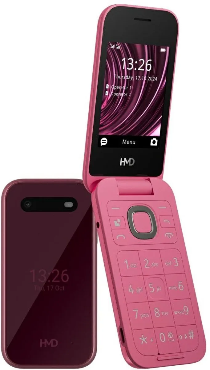 HMD 2660 Flip - Klaptelefoon - Dual SIM - LTE von Nokia in Czerwony – Produktfoto