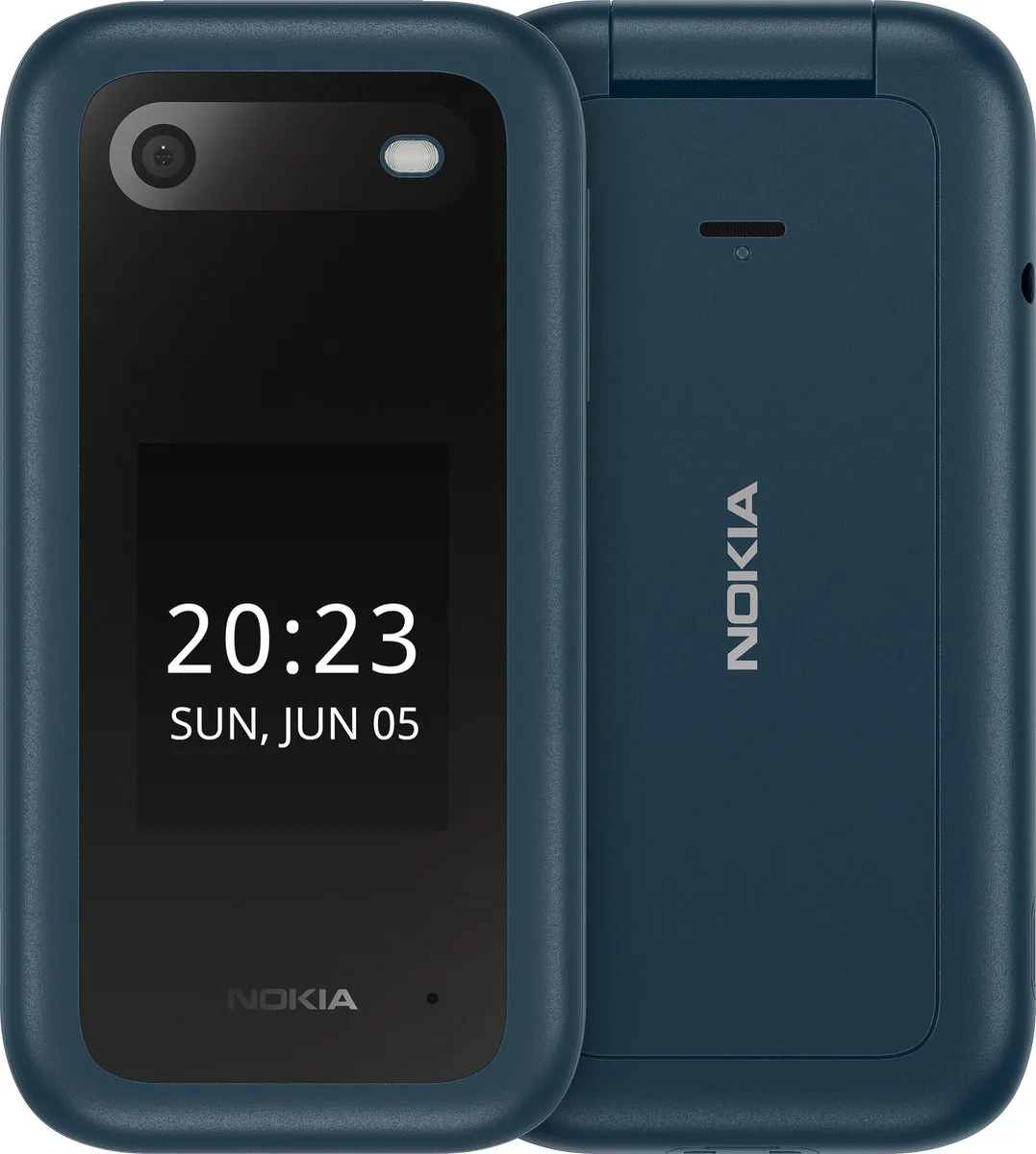 Nokia 2660 Flip - 4G von Nokia in Blau – Produktfoto