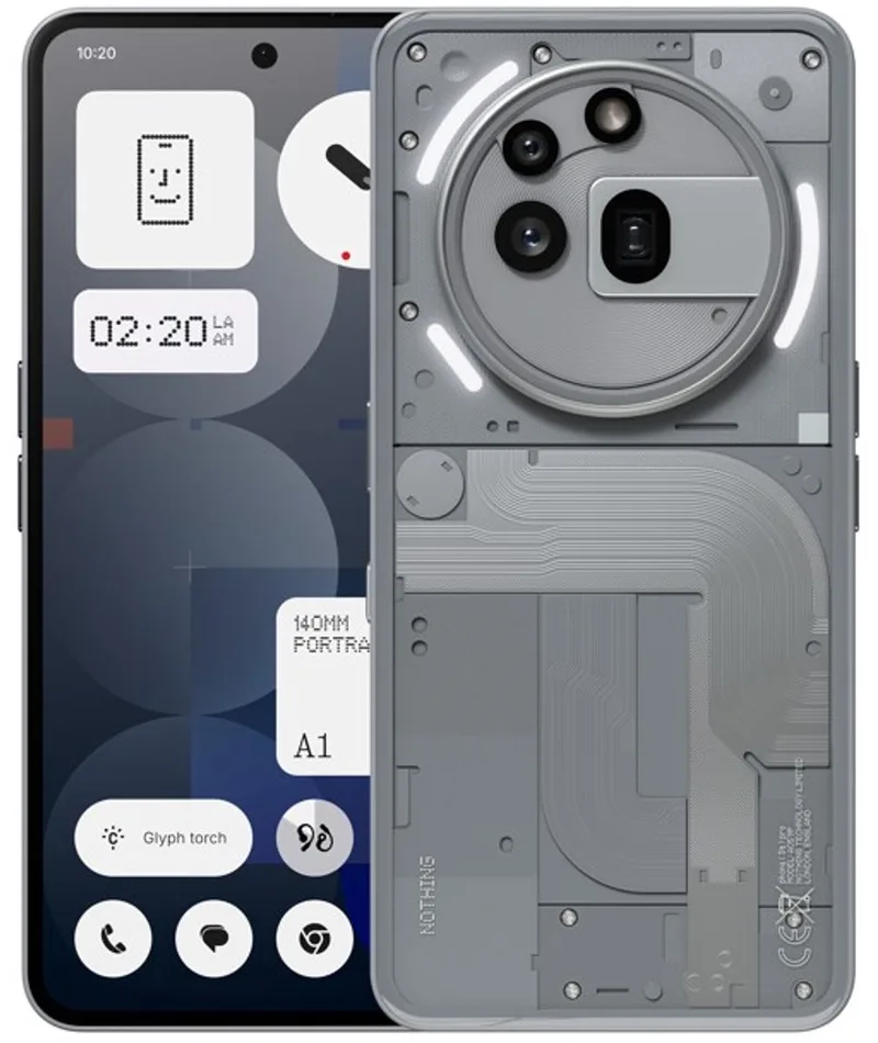 Phone (3a) Pro - 12/256GB - 5G by Nothing in Grey – product photo