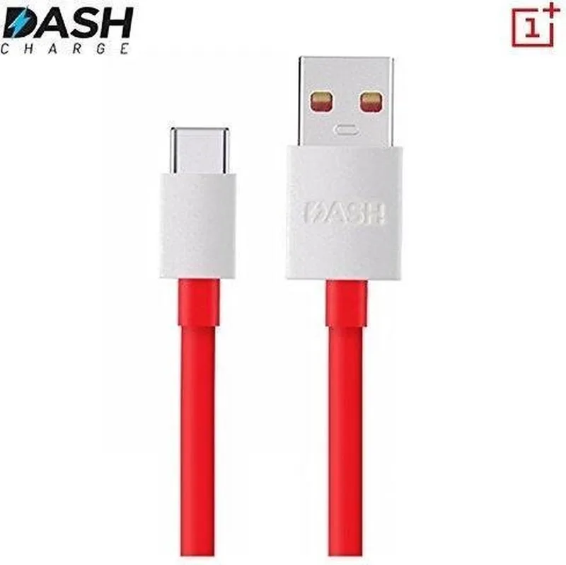 Dash Charge USB Type-C kabel - USB-C - Origineel de OnePlus en Rouge – photo produit