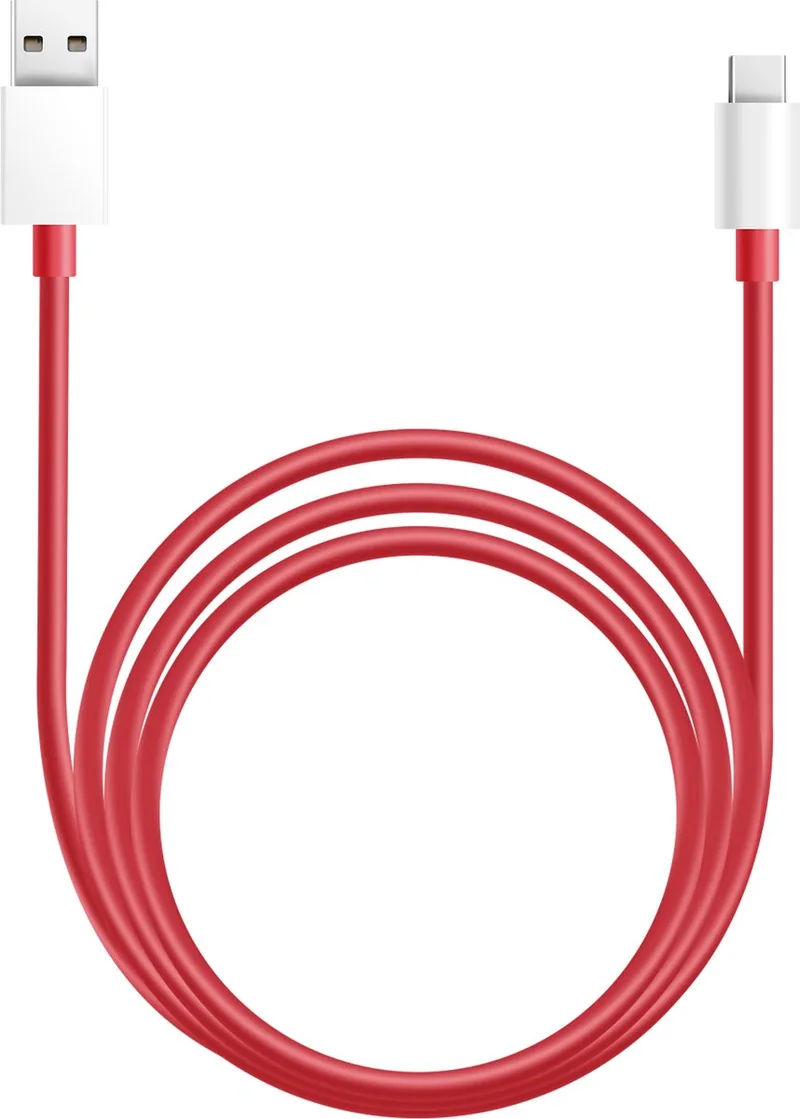 Officiële SuperVOOC USB-C naar USB-A Kabel - Fast Charge 10A - 1.5m by OnePlus in Red – product photo
