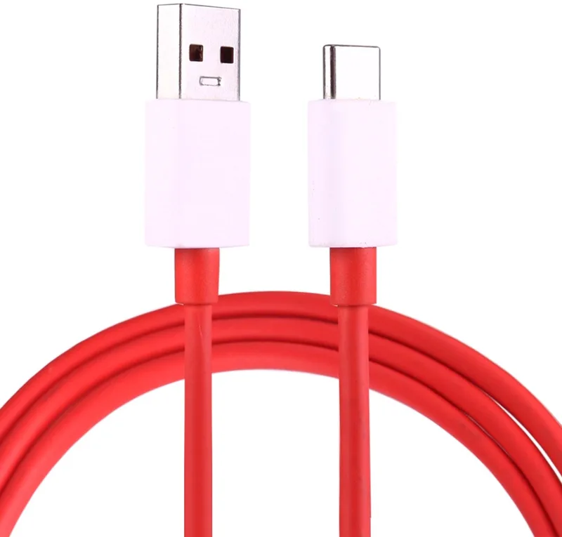 OnePlus 3 / 3T / 5 / 5T / 6 Originele Type-C Dash data + oplaadkabel 1 Meter - Rood de OnePlus en Aucun – photo produit