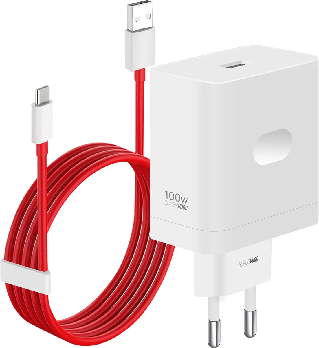 SUPERVOOC 100W One Port Power Adapter de OnePlus en Blanc – photo produit