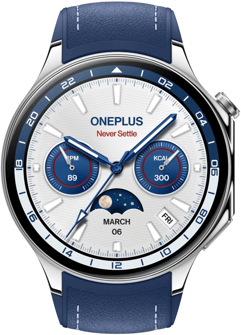 Watch 2 - Edition van OnePlus in Nordic Blue – productfoto
