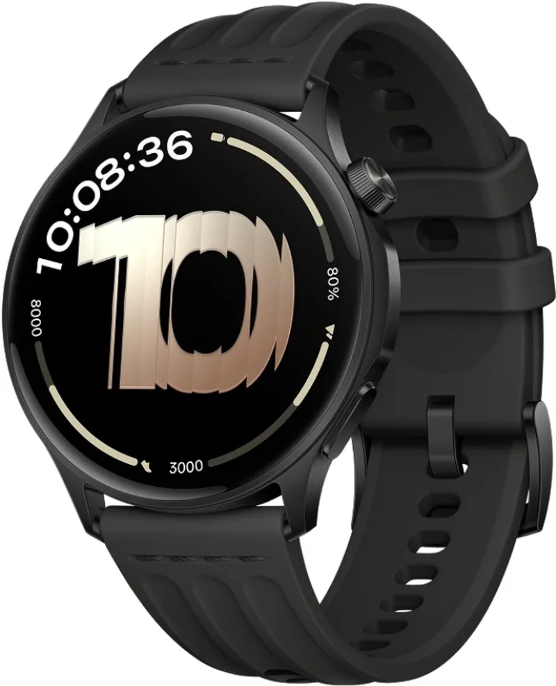 Watch Lite - Smartwatch - 1.46" AMOLED - 10 dagen batterij - Dual-Band GPS - 5ATM Waterbestendig by OnePlus in Black – product photo