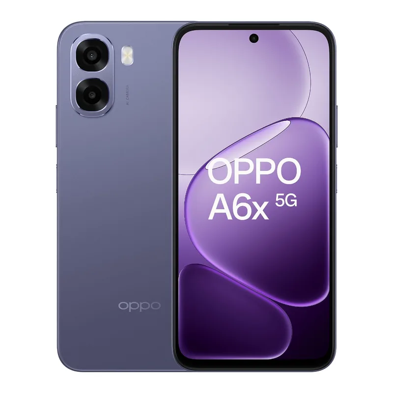 A6x 128 GB zwart paars 5G by OPPO – product photo
