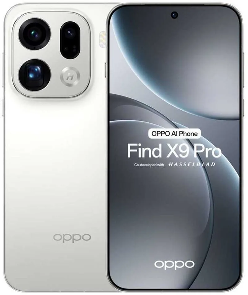 Find X9 Pro – 6,78 AMOLED – 5G – 16GB/512GB – 7500mAh by OPPO in White – product photo