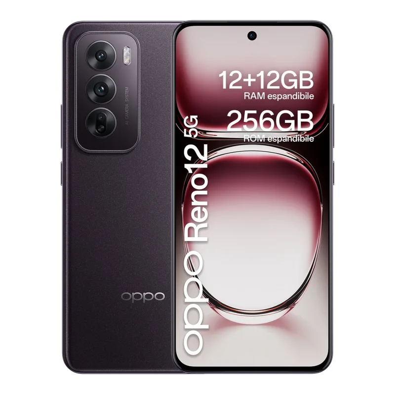 Reno12 256 GB Zwart Bruin 5 G de OPPO – photo produit