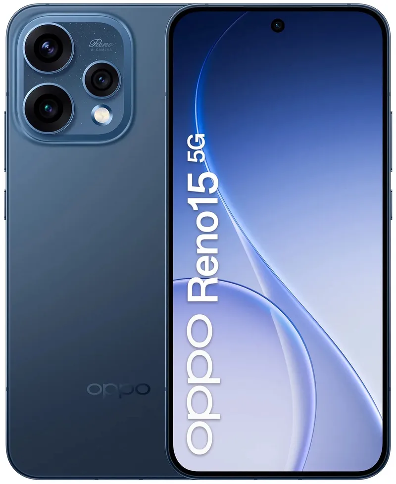 Reno15 5G 16,7 cm (6.59) Dual SIM Android 16.0 USB Type-C 8 GB 512 GB 6500 mAh de OPPO en Marineblauw – photo produit