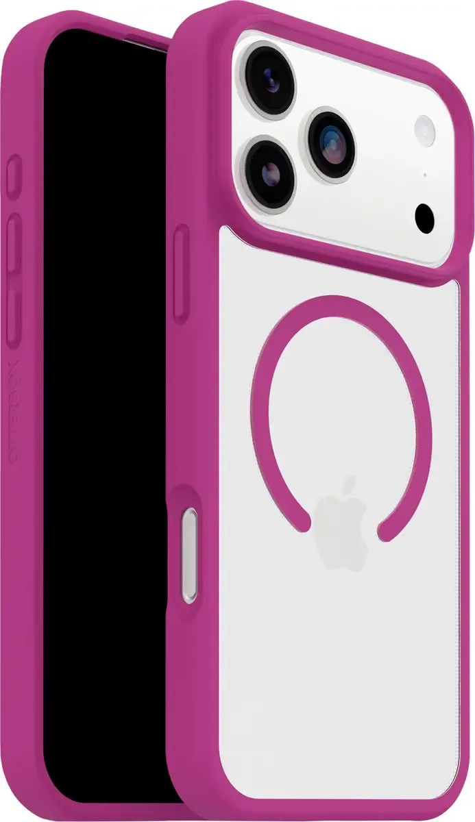 Case Apple iPhone 17 Pro Max Crystal, Pink MagSafe compatible, Stootbestendig från OtterBox i Crystal, Rosa – produktbild