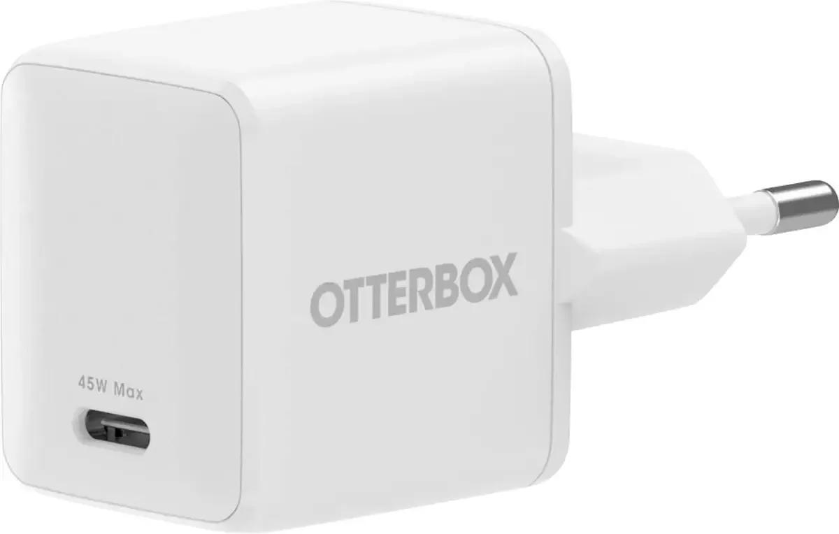 Chargeur mural USB-C 45W, charge rapide de OtterBox en Blanc – photo produit