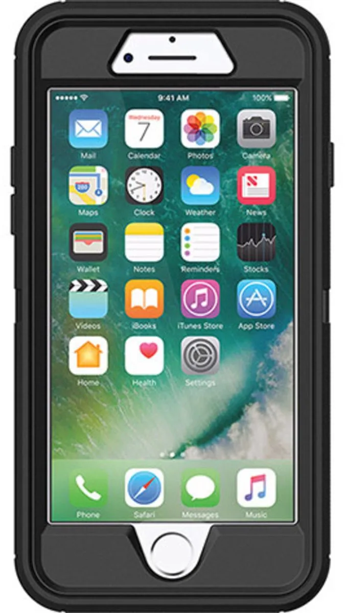 Defender Case - Geschikt voor Apple iPhone 7/8/iPhone SE(2020/2022) van OtterBox in Zwart – productfoto
