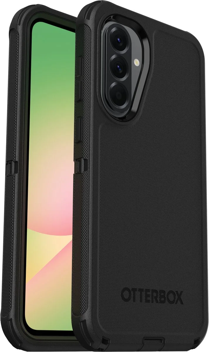Defender Case Samsung Galaxy A56 5G van OtterBox in Zwart – productfoto