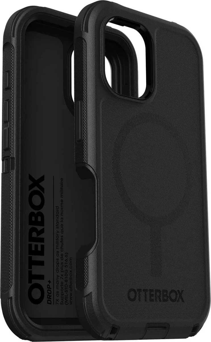 Defender MagSafe geschikt voor iPhone 16 hoesje - Zwart by OtterBox in Kunststof – product photo