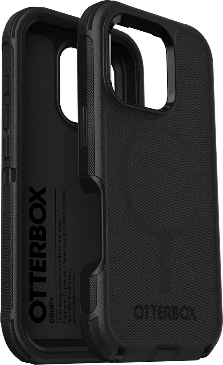Defender MagSafe geschikt voor iPhone 16 Pro hoesje - Zwart från OtterBox i Kunststof – produktbild