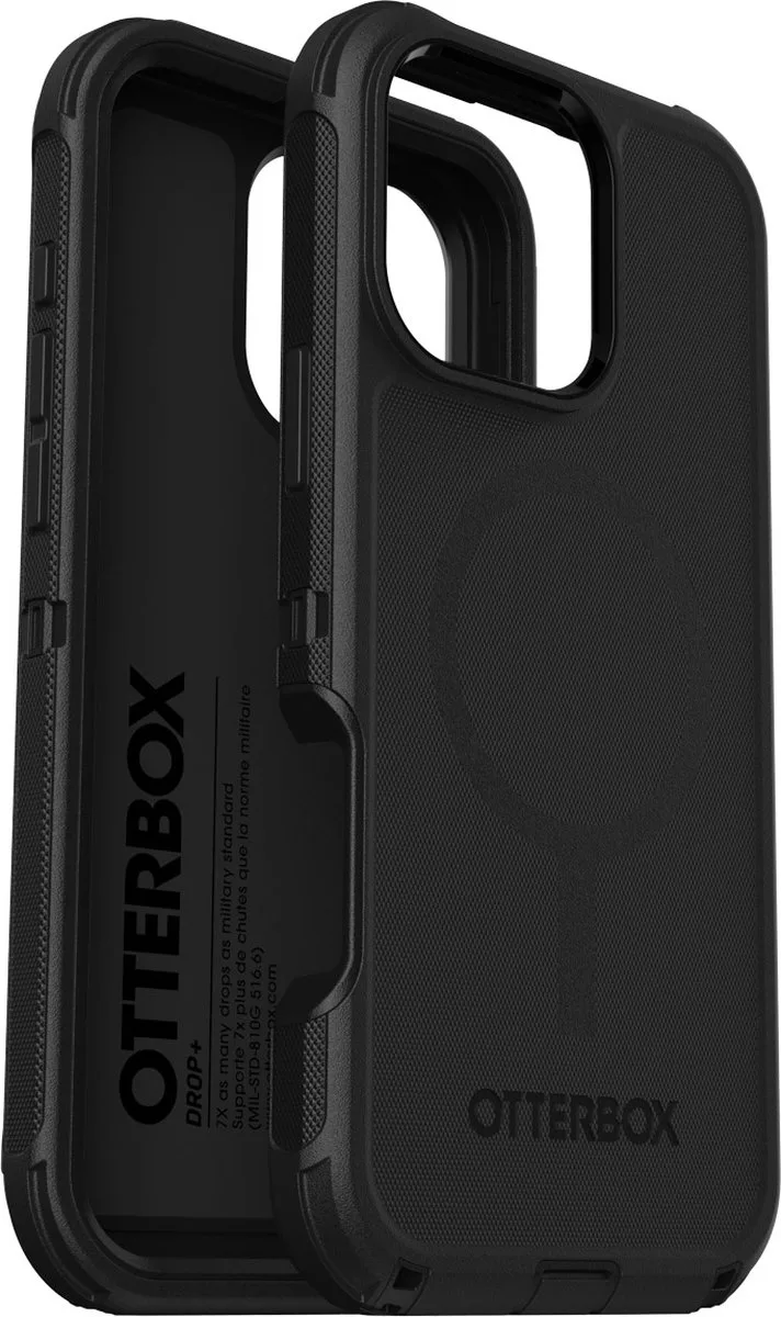 Defender MagSafe geschikt voor iPhone 16 Pro Max hoesje van OtterBox in Zwart – productfoto