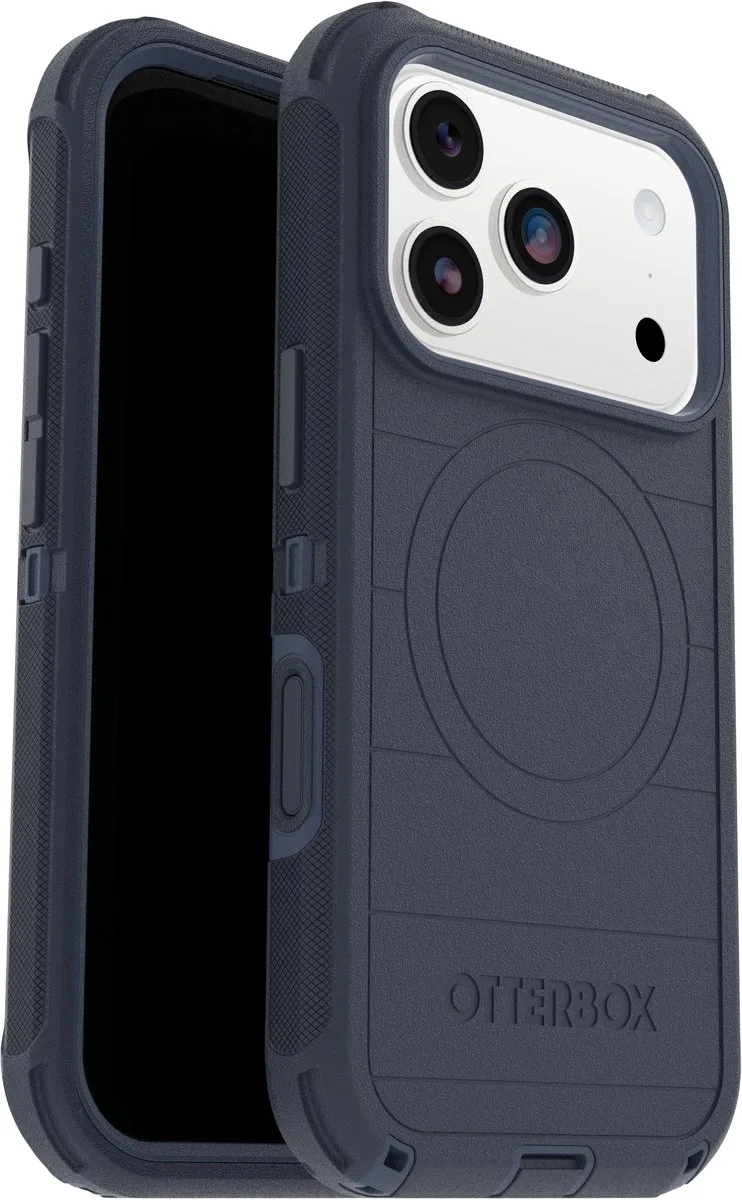 Defender Pro - Geschikt voor iPhone 17 Pro hoesje - Magsafe Backcover de OtterBox en Bleu – photo produit