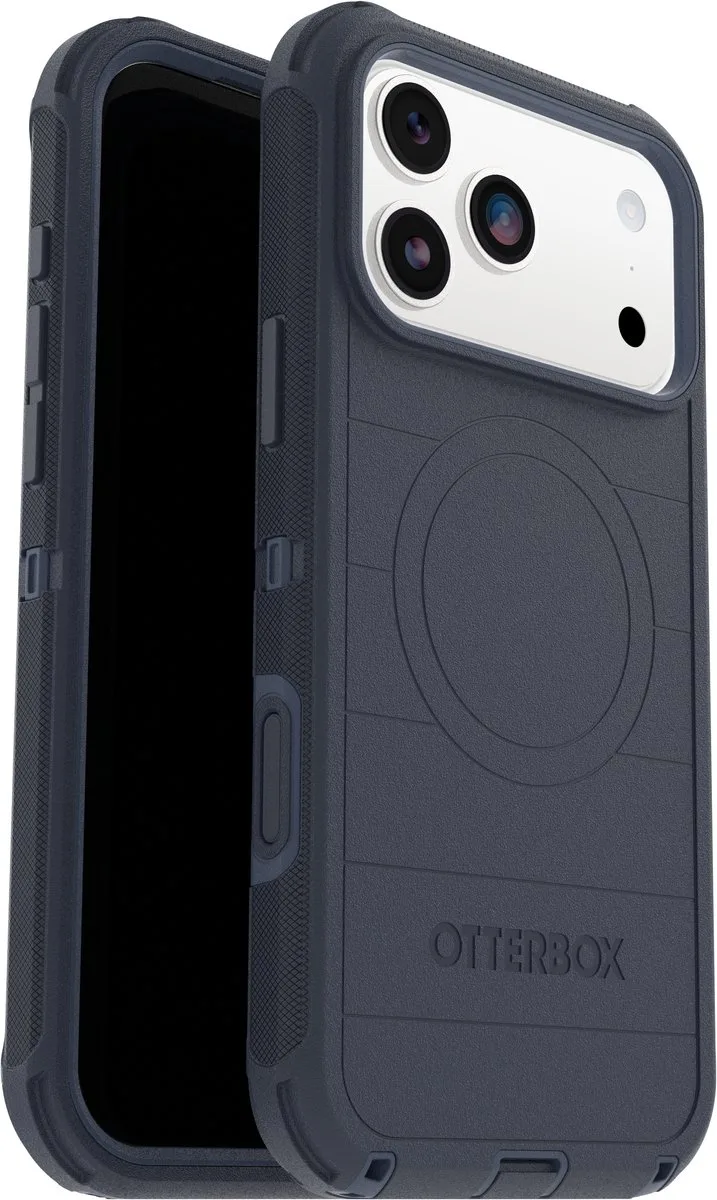 Defender Pro - Geschikt voor iPhone 17 Pro Max hoesje - Magsafe Backcover fra OtterBox i Blå – produktbillede