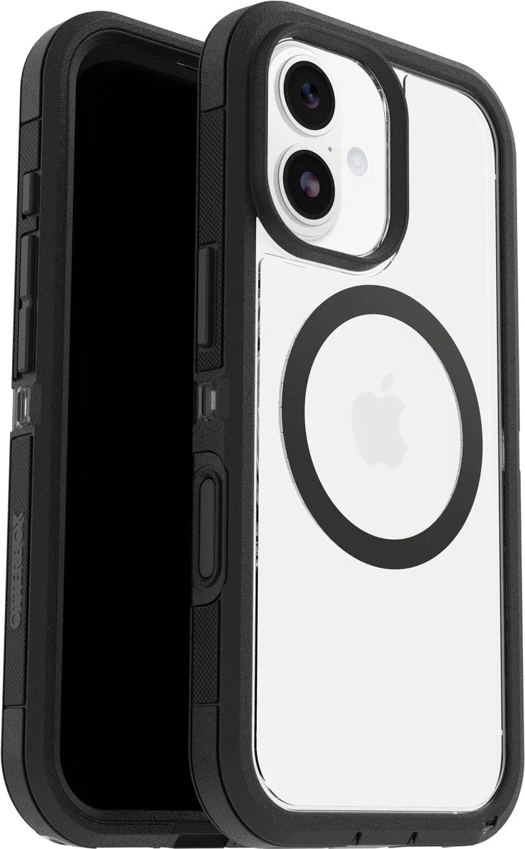 Defender Pro XT - Camera Control Clearcase - Geschikt voor Apple iPhone 17 - Transparant van OtterBox in Zwart – productfoto