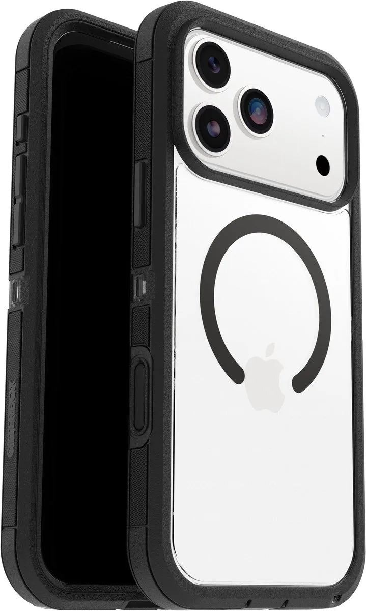 Defender Pro XT - Geschikt voor iPhone 17 Pro Max hoesje - Magsafe Backcover by OtterBox in Black, Transparent – product photo