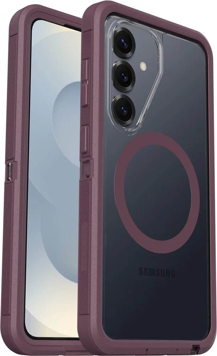 Defender Pro XT Hoesje Geschikt voor Samsung Galaxy S26 Magnatic - Back Cover Compatibel met MagSafe & Qi2 - Beschermhoes Transparant fra OtterBox i Lilla – produktbillede