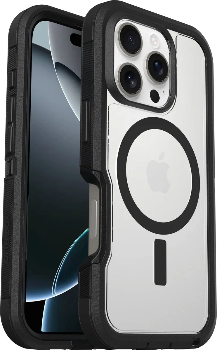 Defender Series Pro XT for MagSafe mobiele telefoon behuizingen 17,5 cm (6.9") Hoes Zwart, Transparant by OtterBox in Black, Transparent – product photo