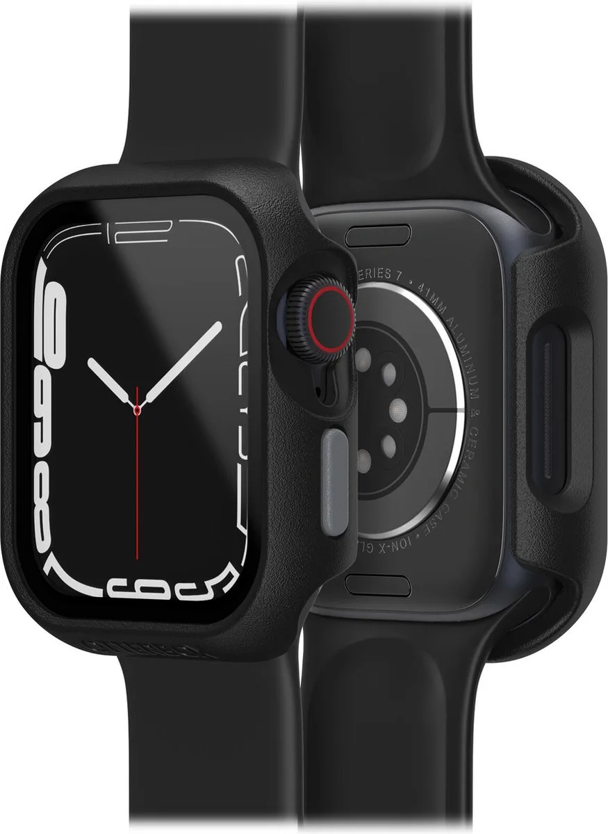 Eclipse Apple Watch Series 8 en Apple Watch Series 7 Hoesje 41mm, Pavement de OtterBox en Noir, Gris – photo produit