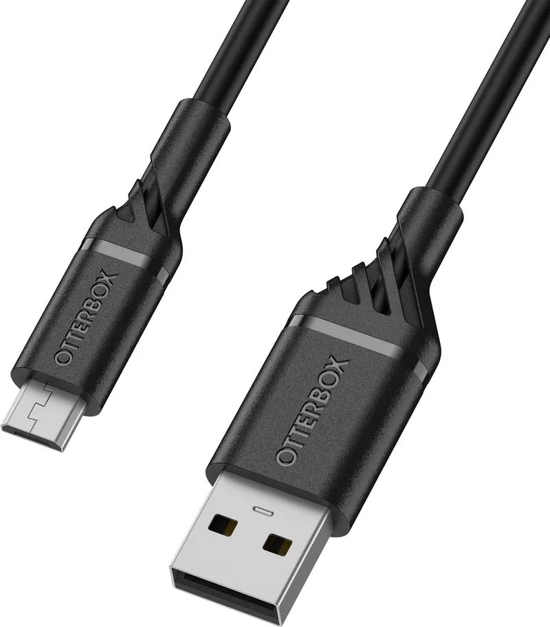 Otterbox 3A USB-A naar Micro USB Kabel 1 Meter by OtterBox in Black – product photo