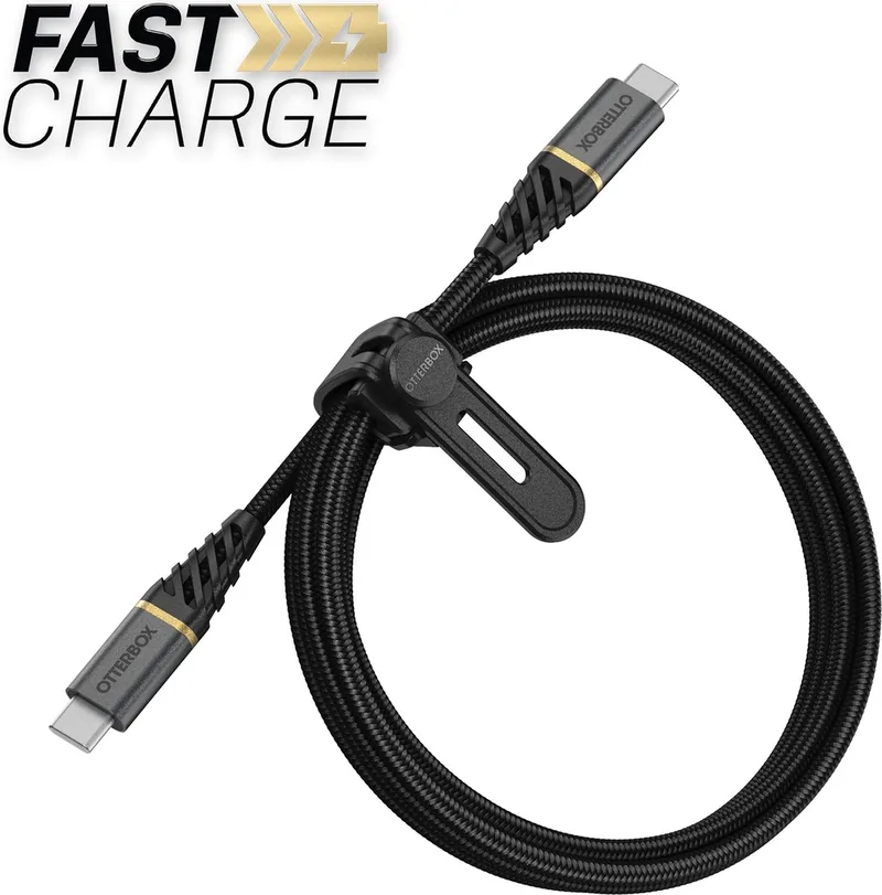 Premium Kabel - USB C naar USB C - 1M by OtterBox in Black – product photo