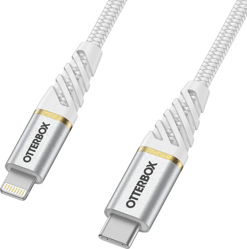 Premium USB-C naar Lightning Kabel - 1M by OtterBox in White – product photo