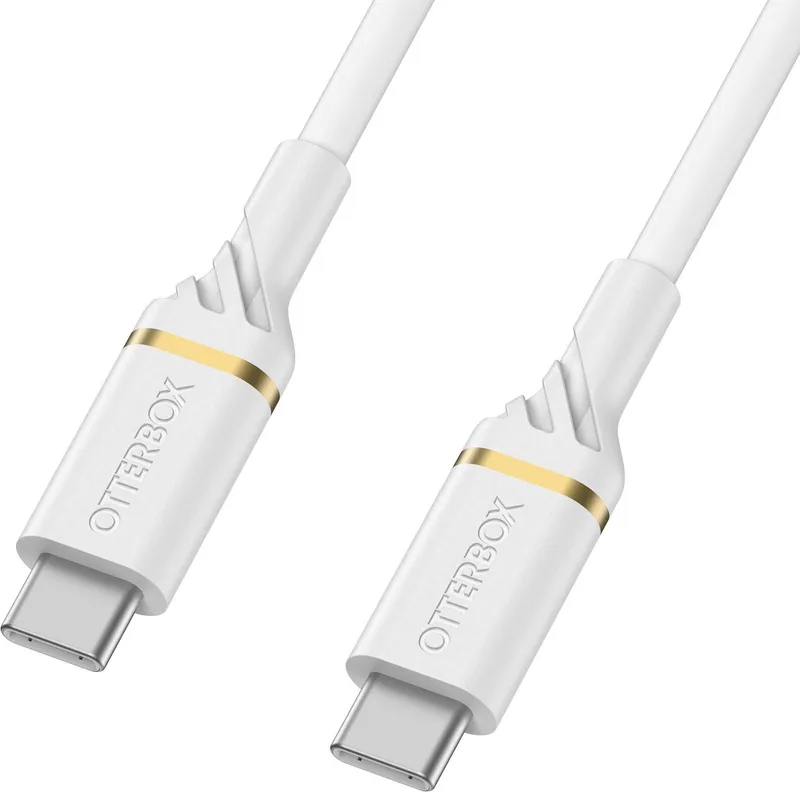 Premium USB-C naar USB-C kabel - 2M de OtterBox en Blanc – photo produit