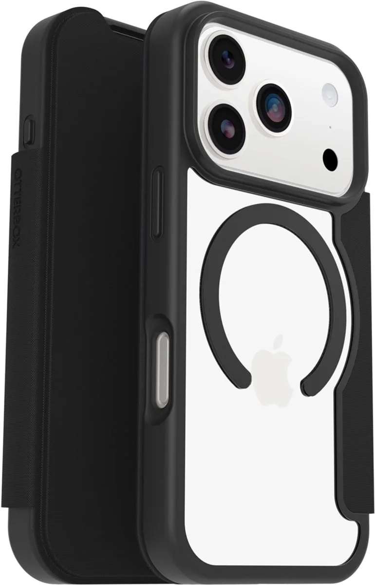 React - Backcover geschikt voor iPhone 17 Pro - Transparant/Zwart fra OtterBox i Sort – produktbillede