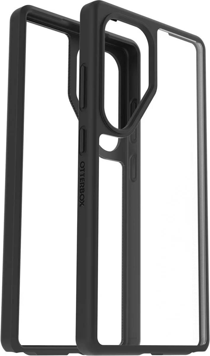 React Backcover - Hoesje geschikt voor Samsung Galaxy S25 Ultra - Shockproof - Zwart fra OtterBox i Zwart & Transparant – produktbillede