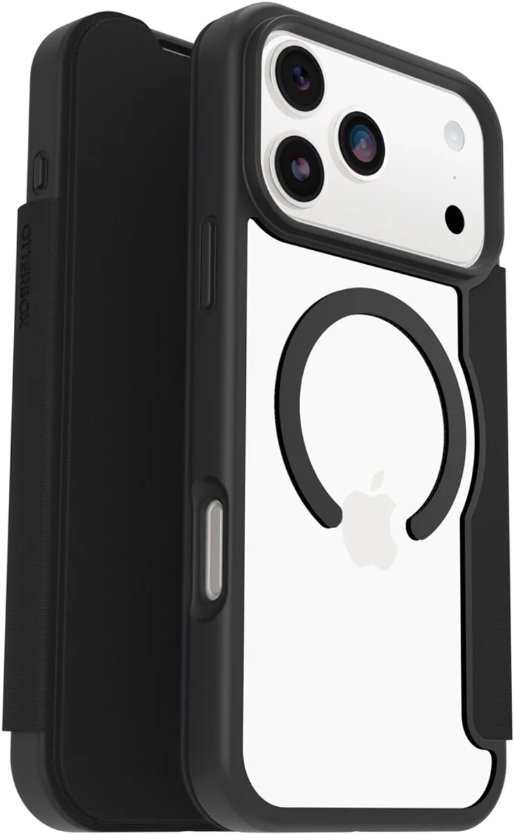 React Folio - Backcover - Geschikt Voor iPhone 17 Pro Max - Transparant/Zwart von OtterBox in Schwarz – Produktfoto